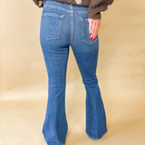 Risen High Rise Flare Jeans
