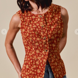 Autumn Glow Floral Vest