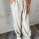 Sage Polka Dot Cuffed Pants