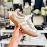 Sand Suede Leather Retro Sneakers