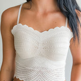 Scalloped Lace Bralette Cami