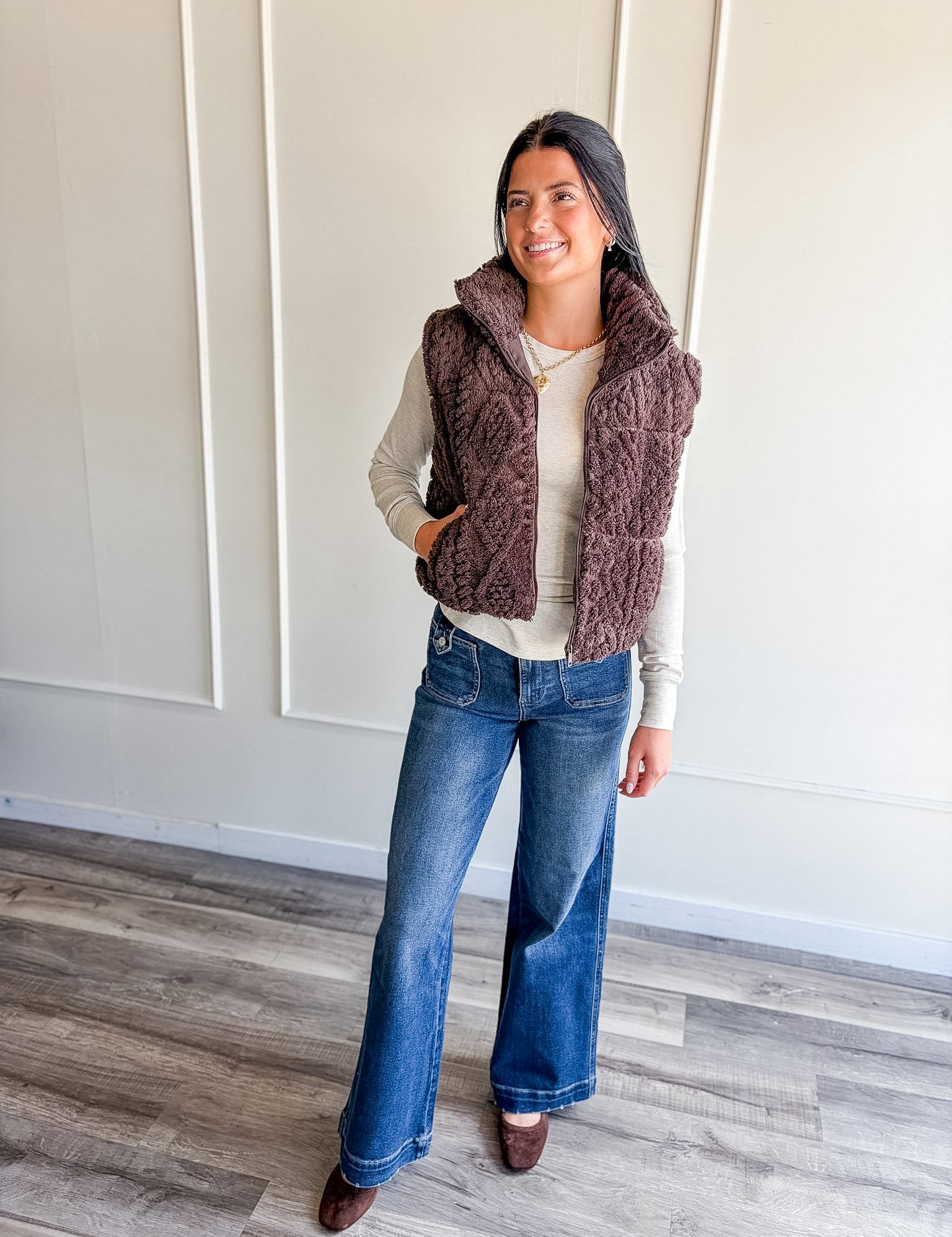 Sherpa Zip-Up Vest