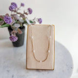 Simple Pearl Chain Necklace