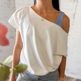 Slouchy Off-Shoulder Tee