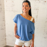 Slouchy Off-Shoulder Tee