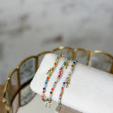 Sparkle Bead Cross Bracelet