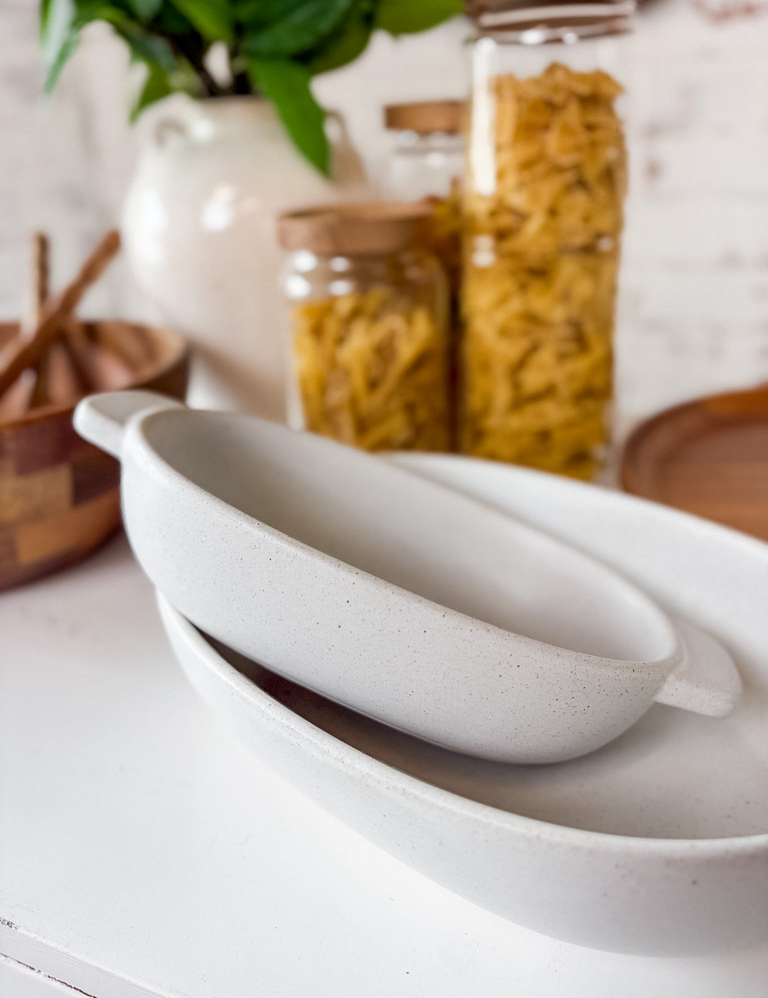 Ceramic Serving Dish with Handles
