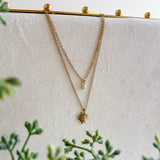Starburst Layered Charm Necklace