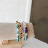 Stone & Crystal Bracelet Stack Set