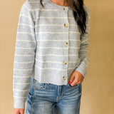 Stripe Sweater Cardigan