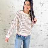 Cottage Stripe Knit Sweater