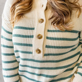 Striped Henley Sweater