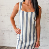 Striped Linen Mini Dress