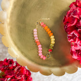 Sunset Ombré Beaded Bracelet