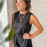 Sweet Stitch Eyelet Set Tank