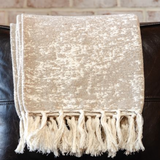 Distressed Fringe Throw Blanket | 50x60"