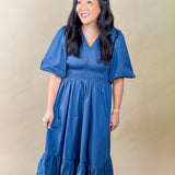 Teal Cotton Day Dress