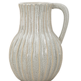 Textured Ceramic Pitcher Vase