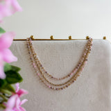 Triple Strand Beaded Chain Necklace