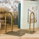 Twisted Brass Arch Bookend