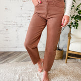 Vervet Blue High Rise Slim Barrel Pants