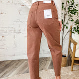 Vervet Blue High Rise Slim Barrel Pants