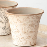 Vintage Floral Ceramic Pot