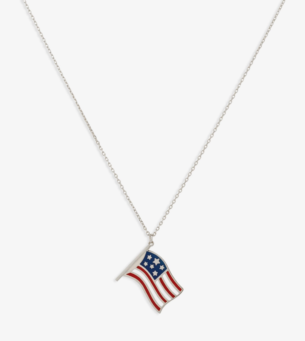 Wavy Flag Necklace