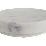 White Marble Round Soap Dish