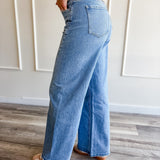 Wide Leg Denim Jeans