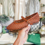 Woven Mary Jane Flats